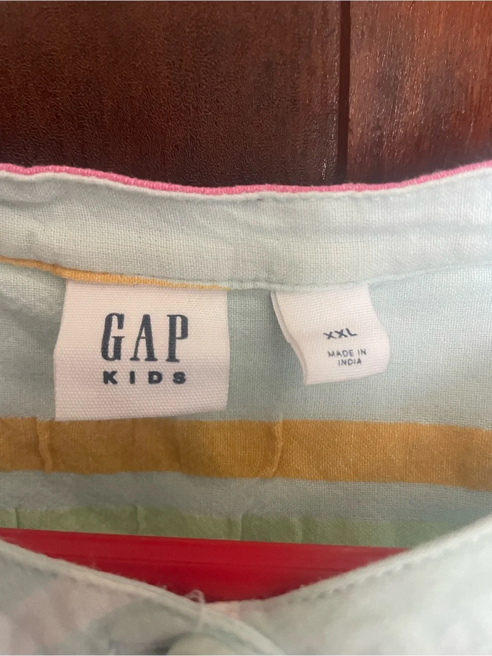 Cotton Striped Button-Front Tunic - GAP
